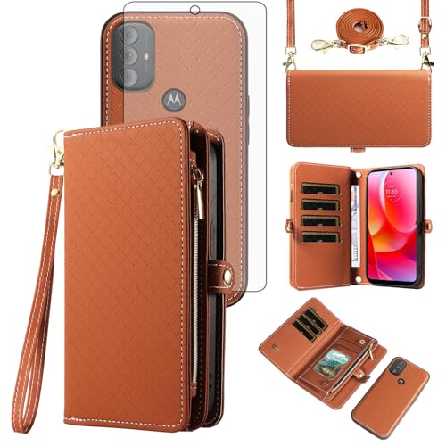 Coque Motorola Moto G Power 2022 antichoc avec rangement zippé pour ne plus perdre vos cartes