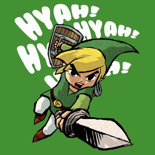 Boy's Nintendo The Legend of Zelda The Windwaker Link Hyah T-Shirt2