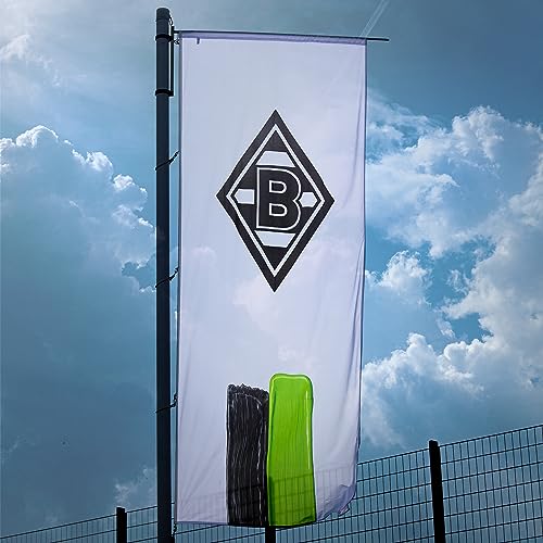 Borussia Mönchengladbach Stadionfahne 'Streifen' | Offizieller Fanartikel | 400 x 150 cm