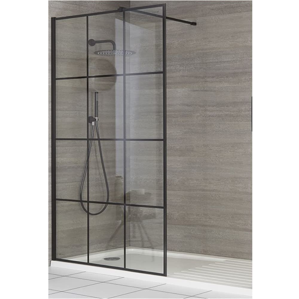 Milano Barq Black Grid Shower Enclosure Drying Tray - 1700mm x 900mm