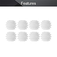 Vista 3 de Othmro 50pcs 122A Modelo de engranaje de plástico blanco 12 dientes 0.276 in OD 0.079 in diámetro agujero 0.197 in espesor pequeño engranajes buenos