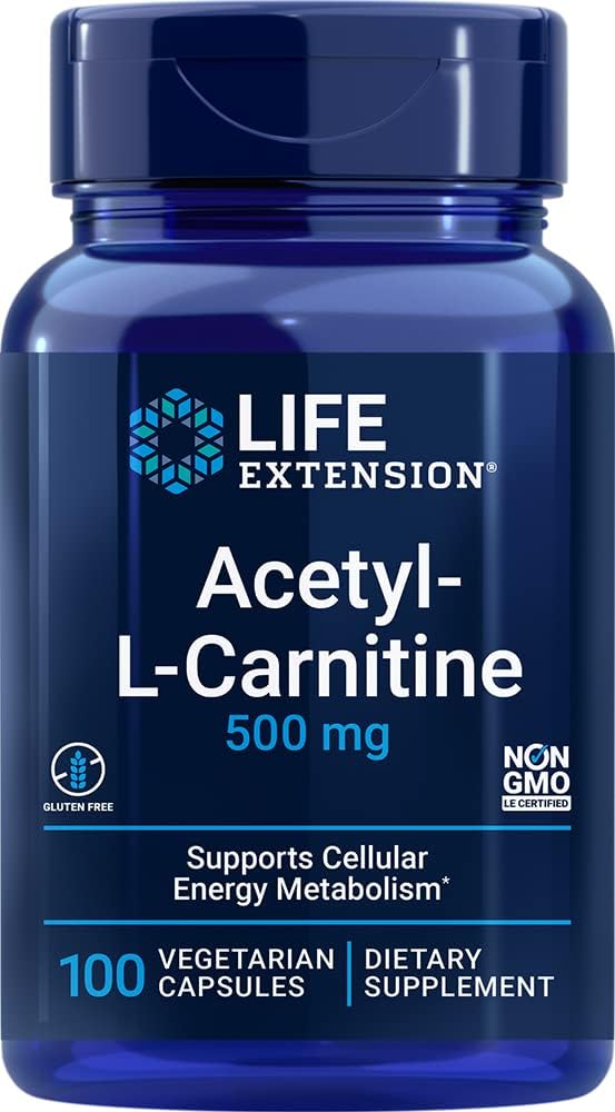 Life Extension Acetyl L Carnitine 500mg 100 VCaps