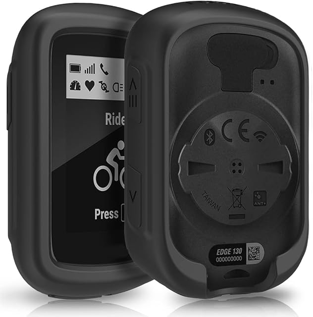 TUSITA Case for Garmin Edge 130 Plus GPS - Silicone Protective Cover Skin - GPS Bike Computer Accessories