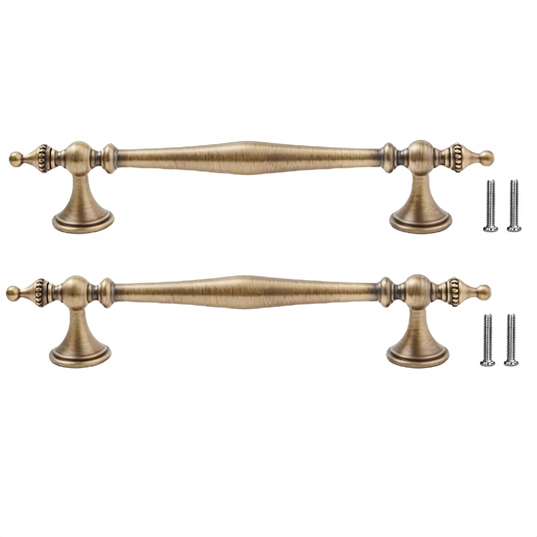 Poignées boutons de tiroir en bronze jaune 128mm pour remplacer des ferrures usées