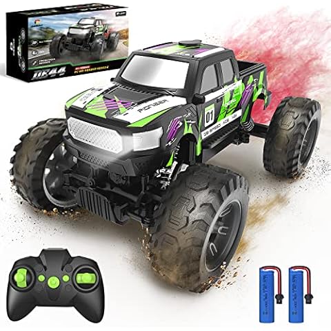 DEERC DE44 Remote Control Monster Truck with Fog Mist Cover