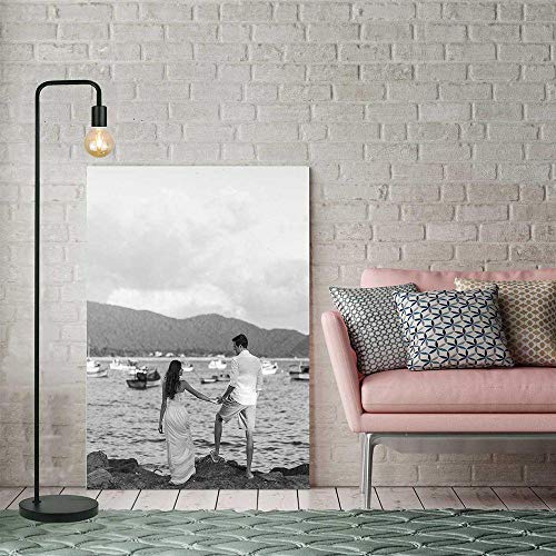 Coluna de piso Savi, metal preto 160x23x23