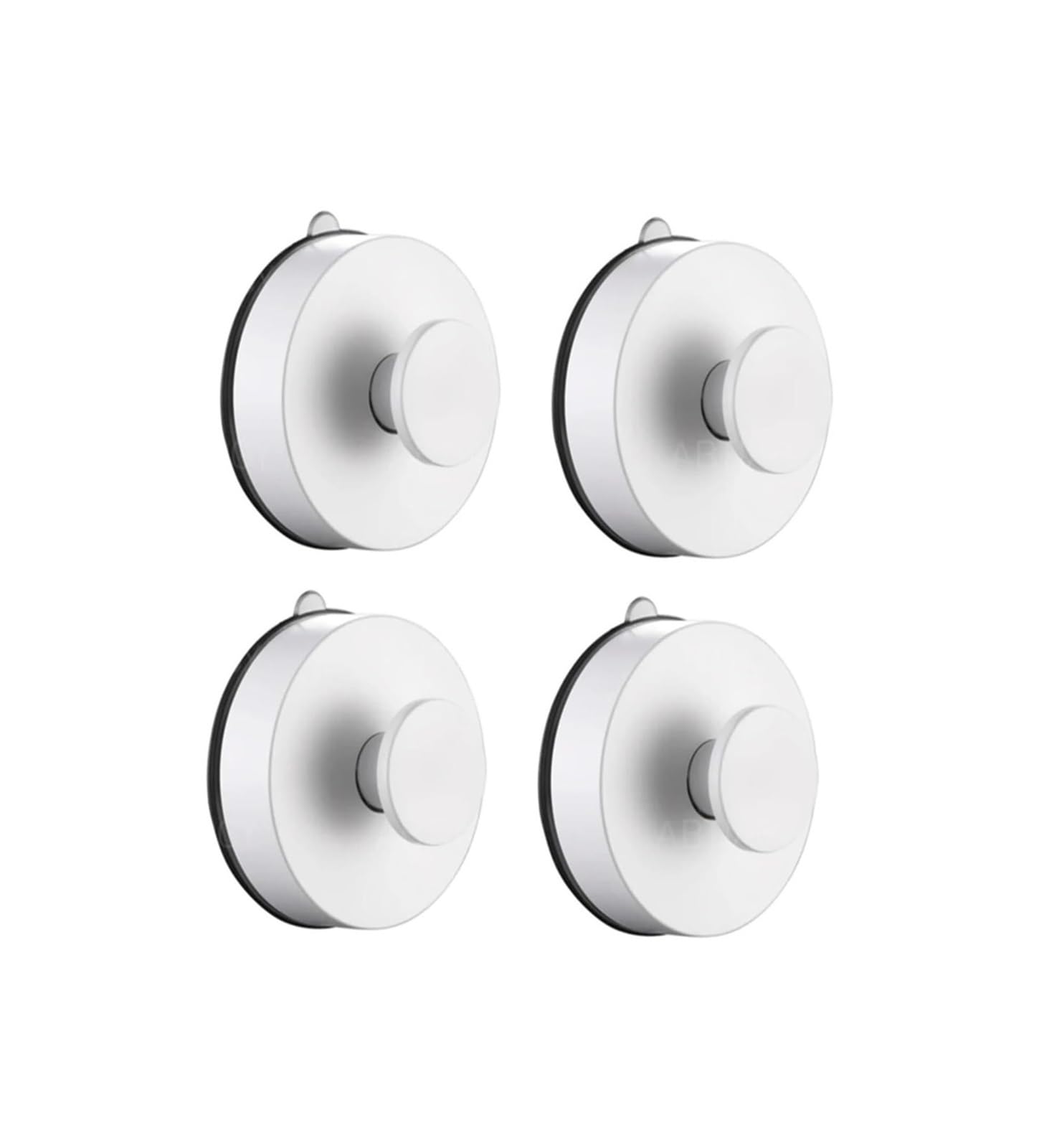 Opeximatun 4Pcs White Abs Epoxy Suction Cup Hooks