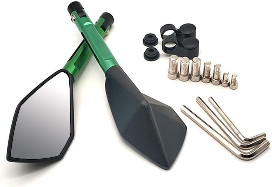 SCUUBE for BMW C400GT C600 C650 C650GT Sport F650GS F700GS F800R CNC Accessories Motorcycle Rearview Mirror Moto Blind Spot Side Mirror Mirror Universal (Color : Green)