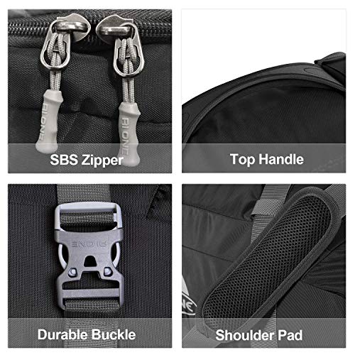 AIONE Duffel Backpack Bag 4-Way Sports Gym Backpack 42L/55L/65L Travel Luggage Bags with Shoe Compartments