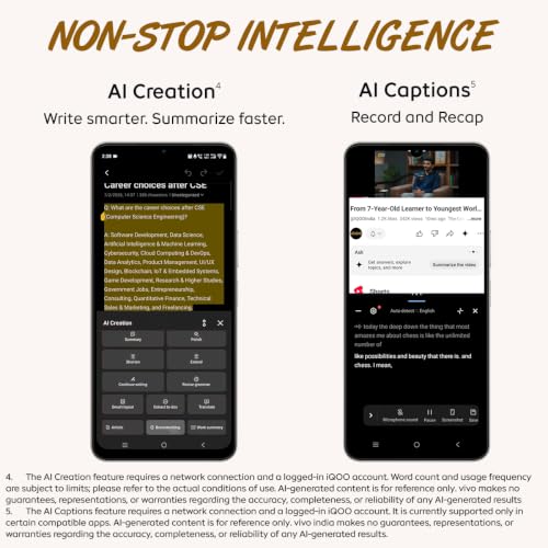 Image of iQOO Z11 Lite 44W 5G (Solar Flame, 6GB RAM, 128GB Storage) | 6500mAh Battery with 44W Fast Charging* | Dimensity 6300 with 579k+ AnTuTu Score* | OriginOS 6.0 with AI Creation* & Private Space*