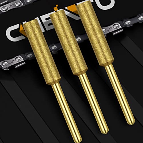 lifcasual 8 unidades de serra de corrente com lâmina de titânio afiador de diamante lima de alta dur