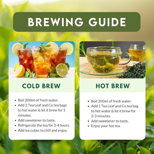 Image of Tea Leaf & Co. Detox Kahwa Green Tea Bags (50 Count), Green Tea with Ginger, Tulsi & Rock Salt, Caffeinated, Natural Green Tea, Blended with Fresh Herbs and Spices, Gluten Free
