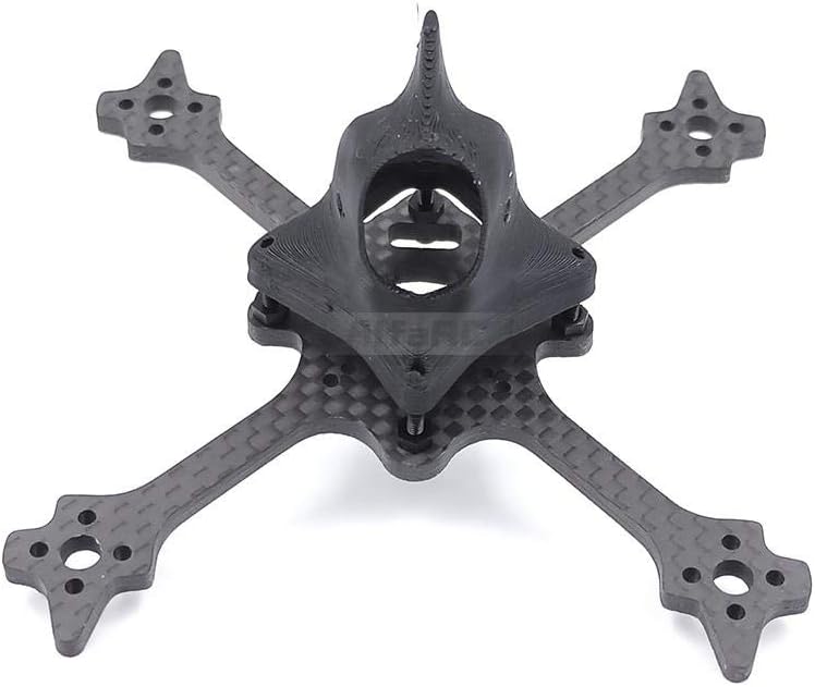 QWinOut Eyas100 65MM 3K Carbon Fiber Toothpick Frame Kit with 3D Print 19MM / 14mm Camera Canopy for DIY RC Drone FPV Racing Quadcopter Freestyle True X (19mm Wide)