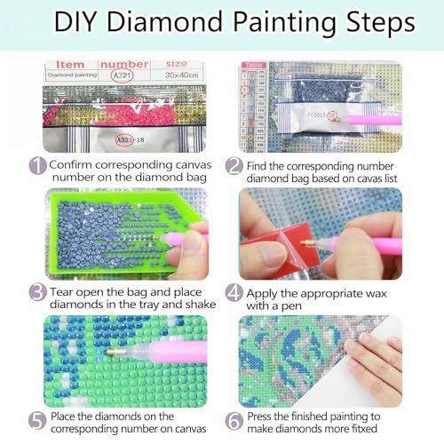 Rousp Extra Large Diamond Art Kits for Adults Yin Yang Array Diamond Painting Big Size Full Drill Beginners Craft Kits for Home Wall Decor Gifts 18x39 Inches