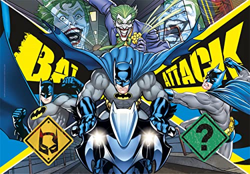Clementoni Batman Supercolor Puzzle Batman 104 Pièces Enfants Puzzle Dessin Animé Fabriqué en Italie 27174 - vue 2
