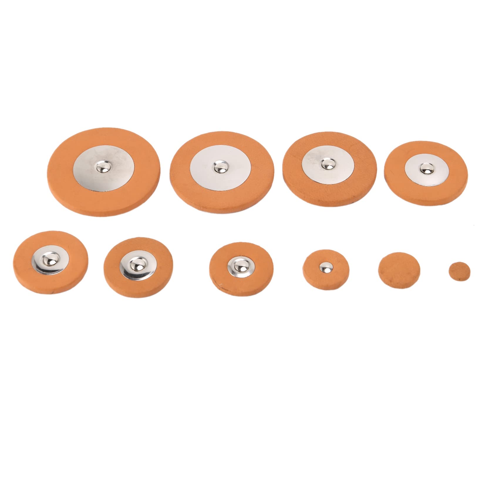 Lot de 25 tampons de saxophone ténor en cuir professionnels Orange Sax Pads de remplacement pour instruments de musique à vent Pièces et accessoires