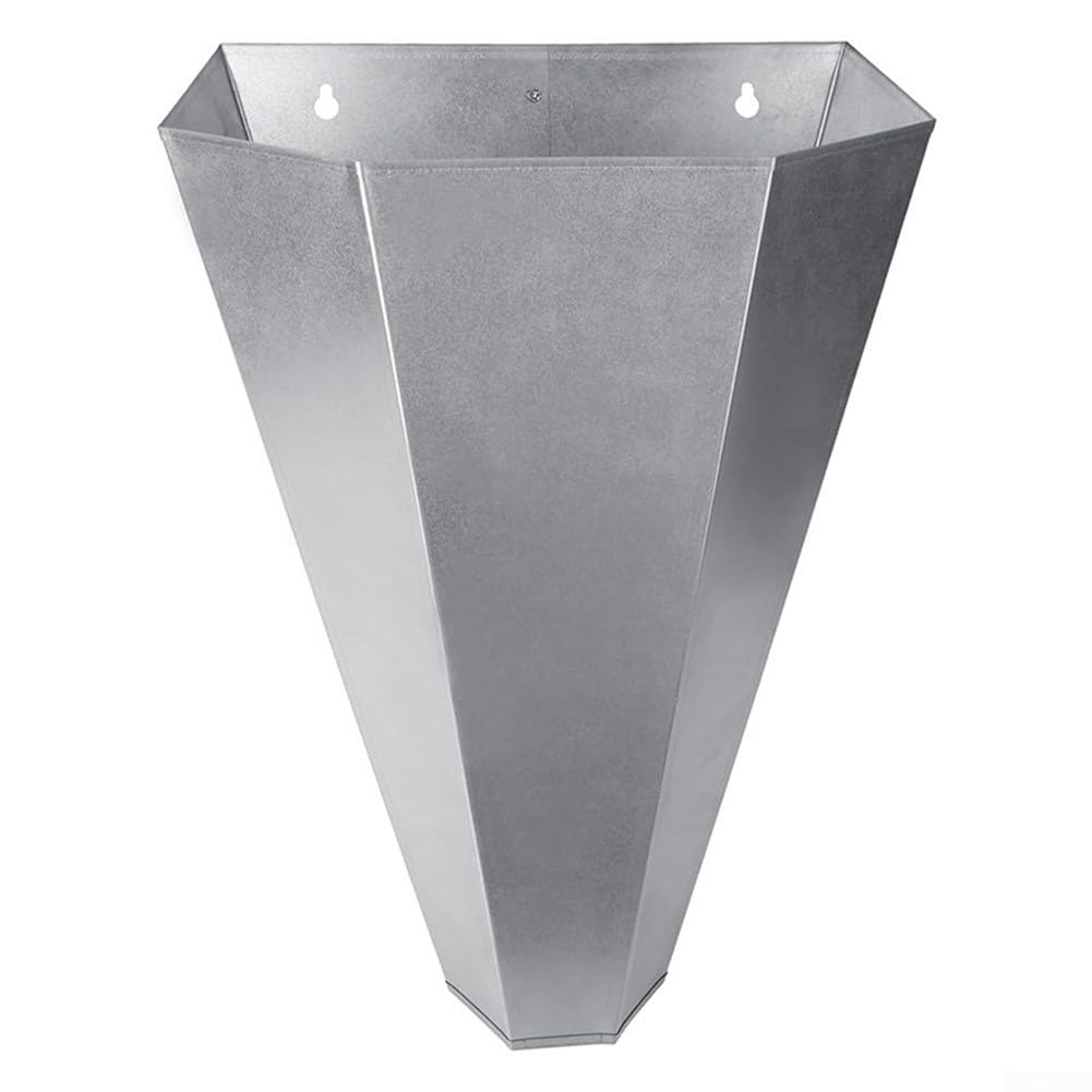 Holdly - Cono de retención de aves de corral de acero galvanizado, embudo de sangre de pollo de pato para pollo, para capas grandes, asadores