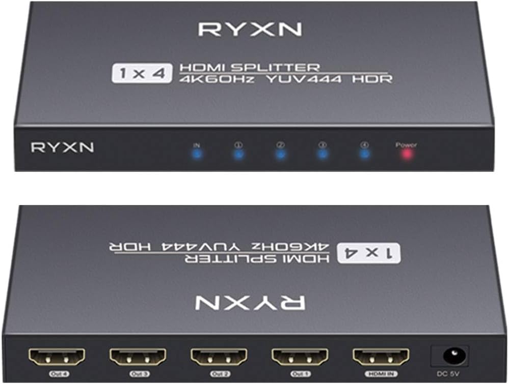 HDMI 2.0 Splitter 1 in 4 Out + HDMI 1.4 Splitter 1 in 4 Out
