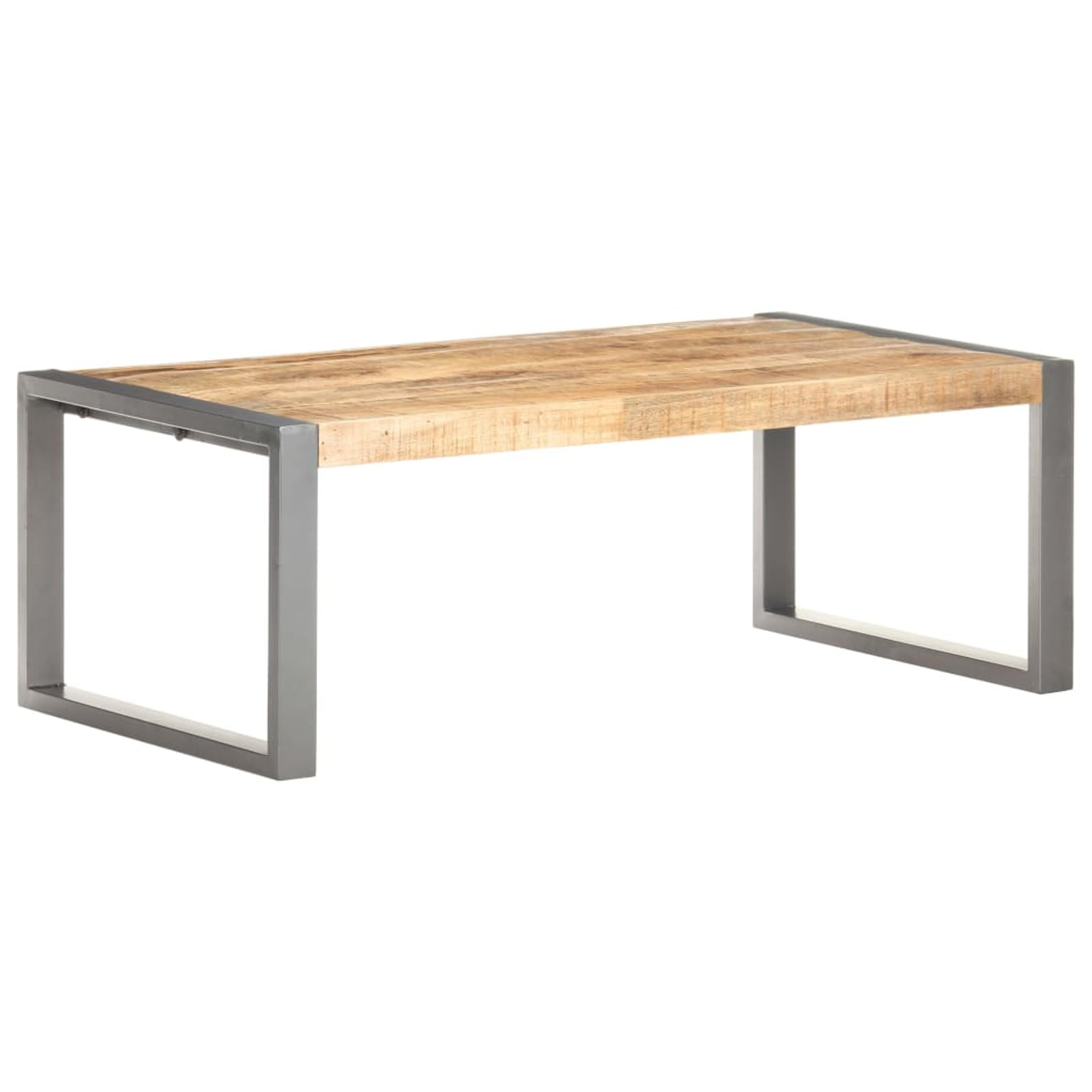 Homgoday Table basse 110 x 60 x 40 cm en bois de manguier brut pour salon, salle de réception d'invités, chambre à coucher et mobilier de bureau