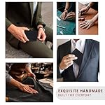 Travelambo Genuine Leather Wallet for Men with Gift Box - Handmade Bifold Stylish - Mens Wallets Rfid Blocking with 2 ID Windows - Image 5