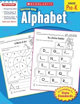 Paperback Scholastic Success with Alphabet Workbook Book
