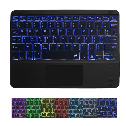 Wireless Bluetooth Keyboard,10-inch Ultra-Slim 7 Color...
