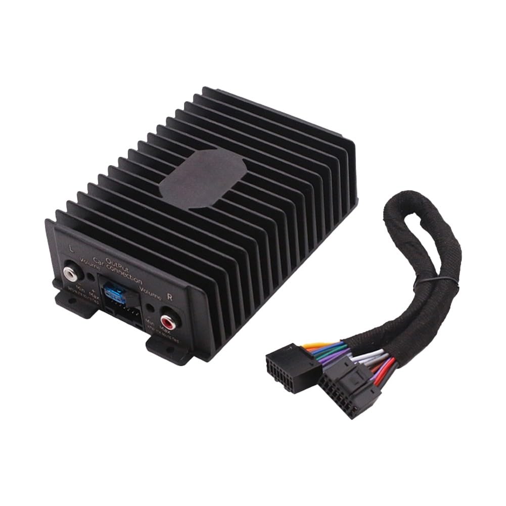 Procesador de audio para coche, ecualizador estéreo de coche, sintonizador de sonido de 4 vías para sistema DSP Hi-Fi, aleación de aluminio de 12 V, apto para la mayoría de radios de coche