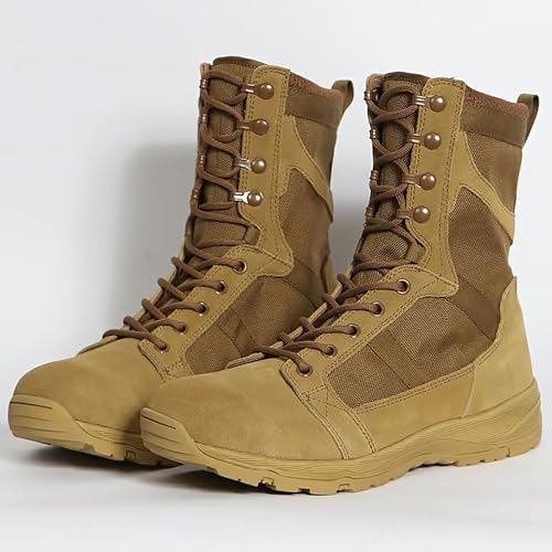 Ultralight 8 inch Mid Ankle Military Swat Desert Boots Hiking BootsTrekking Backpacking Outdoor Tactical Combat Work Boots3