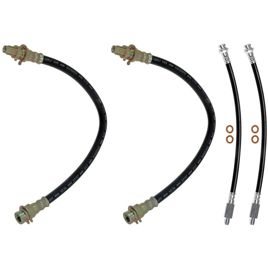 Dorman Front Left & Right Brake Hydraulic Hose Kit For Oldsmobile Cutlass – 2PCS