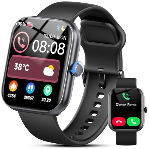 Image of Smart Watch for Women Men, Alexa Built-in, Smartwatch for iPhone & Android Bluetooth Call, 1.91 inch HD Fitness Tracker with Heart Rate /SpO2 /Sleep Monitor, IP68 Waterproof, Fitness Watch 100+ Sports Modes