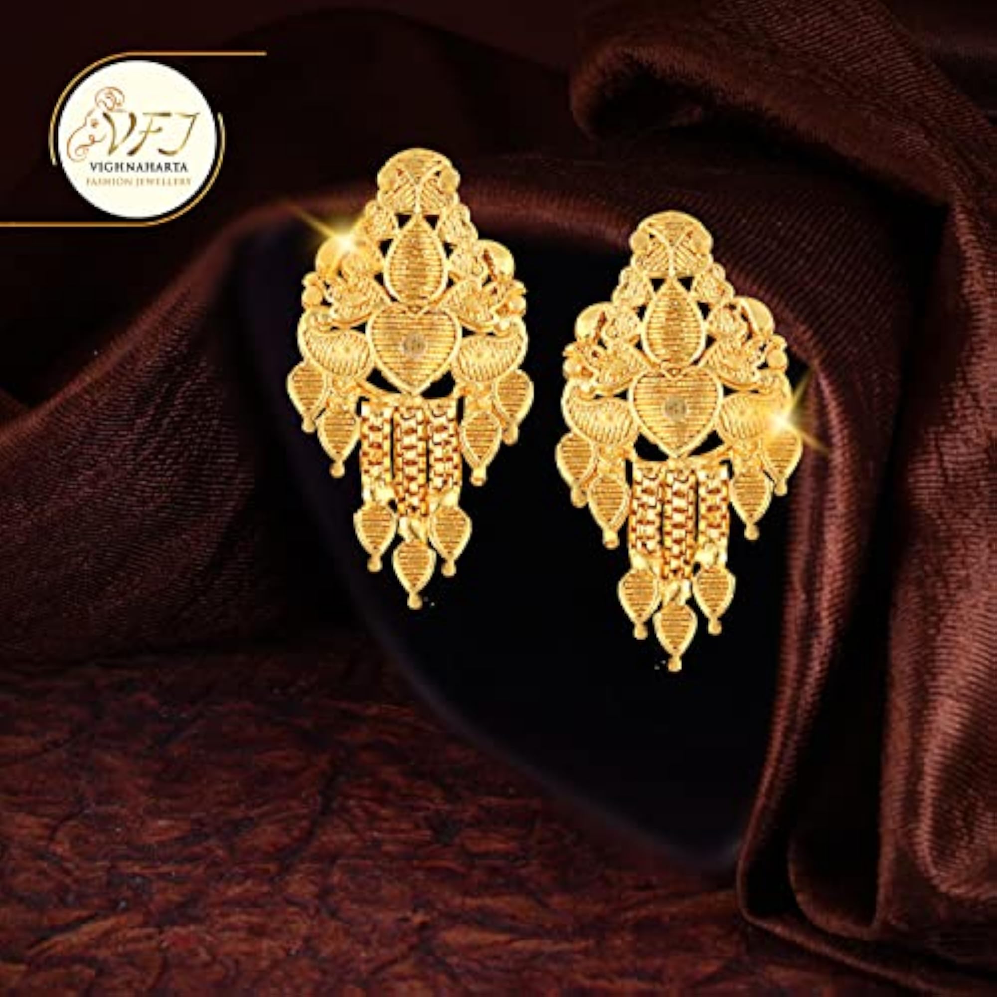 Twinkling Jumbo Chandelier Stud Earrings, Valentine's Gift