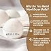 ZERNBER Wool Dryer Balls X-XL 6-Pack,Dryer Balls Laundry Reusable Reduce Clothing Wrinkles-Drying Clothes Faster