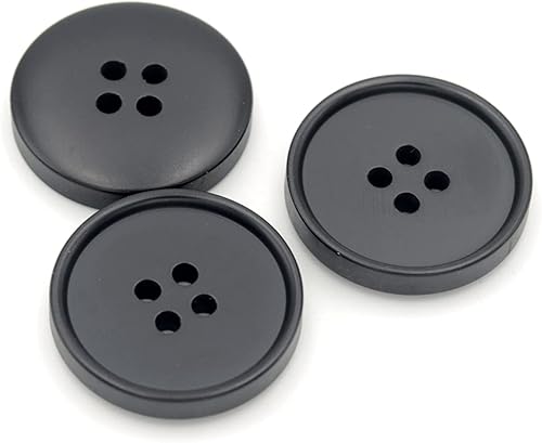 Miniatura 6 de 20 botones para manualidades, broches de resina, 4 agujeros, para coser redondos, chaquetas, camisas, ropa, accesorios de bricolaje (0.709 in, beige)