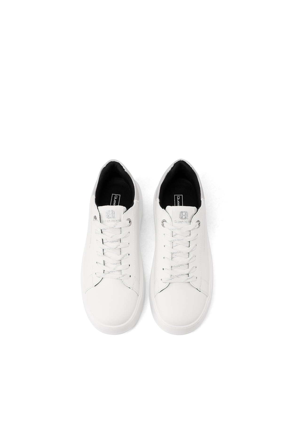 QUEEN HELENA Scarpe da Ginnastica Platform Sneakers con Strass Donna X31-12