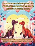 Cute Dinosaur Coloring Book for Adults Vol.1: Adorable Prehistoric Friends & Fantasy Scenes: 54 Cute and Whimsical Dinosaur Designs for Stress Relief, ... Friends for Relaxation & Creative Fun)