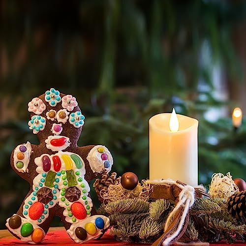 Softflame Flameless Led Candles With Remote Control, Flickering 3D Moving Flame Battery Operated Candles In Real Wax Shell For Indoor Use, Home Decor Ivory 3 X 5" #TOP5