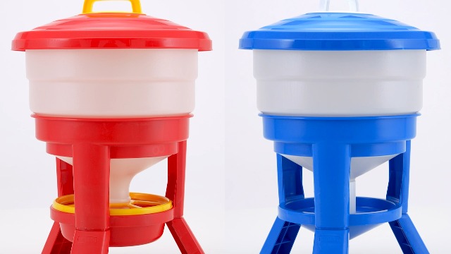 Agrarzone Futterautomat & Geflügeltränke Set 30 Liter – Praktisches Fütterungssystem Für Hühner, Enten & Wachteln