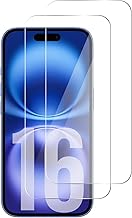 QUITECO Verre Trempé pour iPhone 16 [2 PIÈCES] Vitre Protection Protecteur d'écran