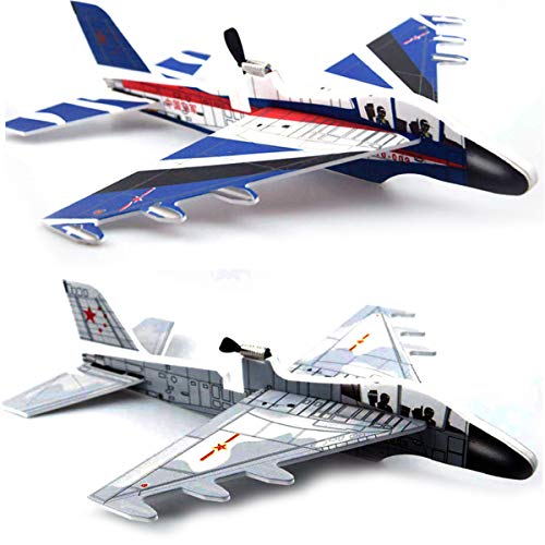 EAPTS DIY Biplane Glider Foam Powered Flying Plane Rechargeable Electric Aircraft