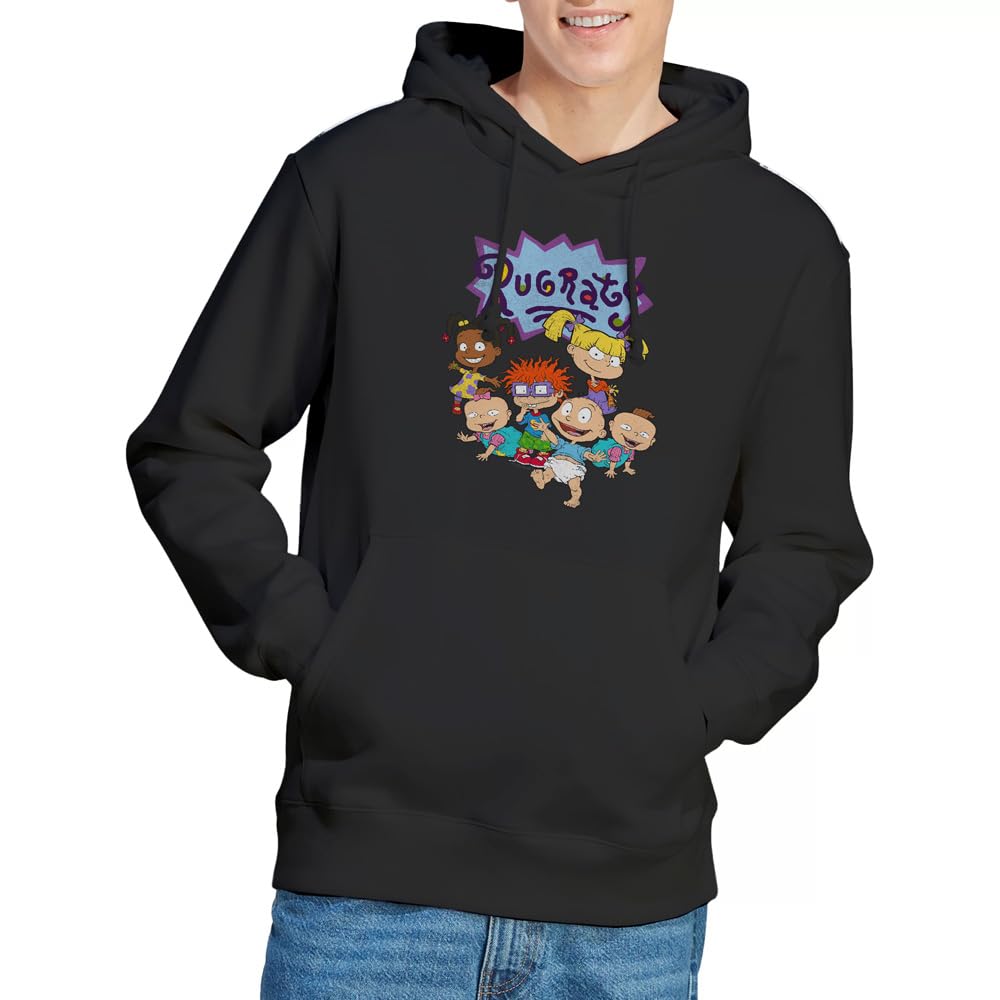Rugrats Group Hoodie Sweatshirt à Capuche Mixte vintage pull imprimé ample - 7