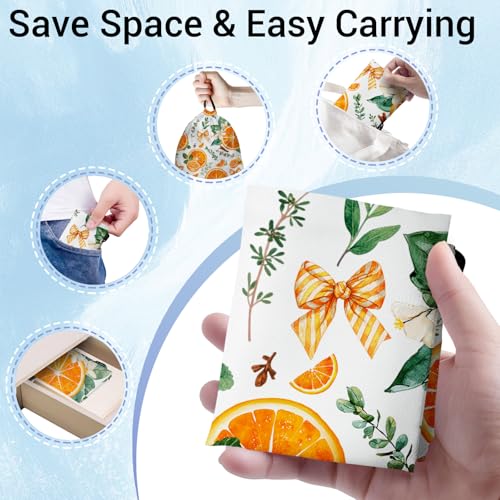 Image of Orange Fruit Gymnastics Grip Bags Adjustable Gym Storage Pouch for Gymnasts Dancer Holding