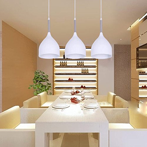 Salle à manger suspension 3 lumières pour éclairage de table