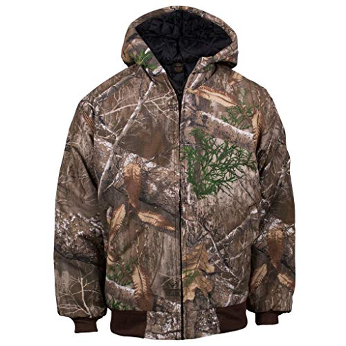 King's Camo Youth Insulated Hooded Jacket, Color: Realtree Edge, Size: S (KCK220-RE-S)