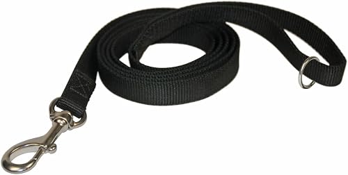 Dean & Tyler Night Walk Double pli en Nylon Noir 3-Feet par 3/10,2 cm Laisse à U