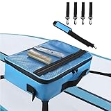 DCY BLUE SUP Kühler, wasserdichte Decktasche, Paddle-Board-Kühler mit Seitengriff, Schultergurt, Netztasche oben, Deck-Zubehör, ausgezeichnetes Geschenk für Wassersportbegeisterte (blau)