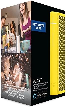 Ultimate Ears Blast Bluetooth Speaker, Portable Wi-Fi/Loud Waterproof Wireless Speaker with Alexa built-in- Yellow