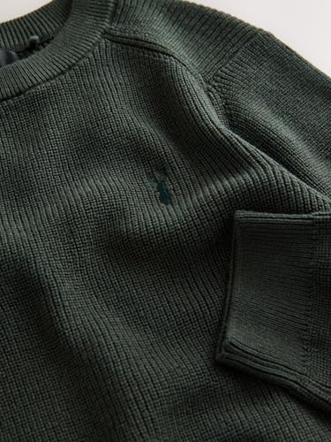 Jersey de punto de algodón NEXT para niños con cuello redondo y dibujo de ciervo 4