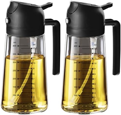 TrendPlain 16oz/470ml Glass Olive Oil Sprayer for Cooking ...