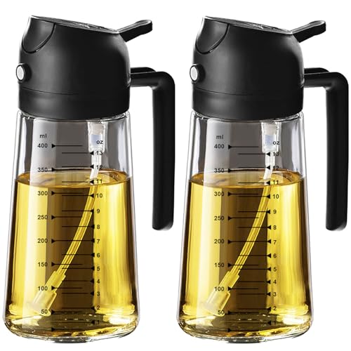 TrendPlain 16oz/470ml Glass Olive Oil Sprayer for Cooking ...