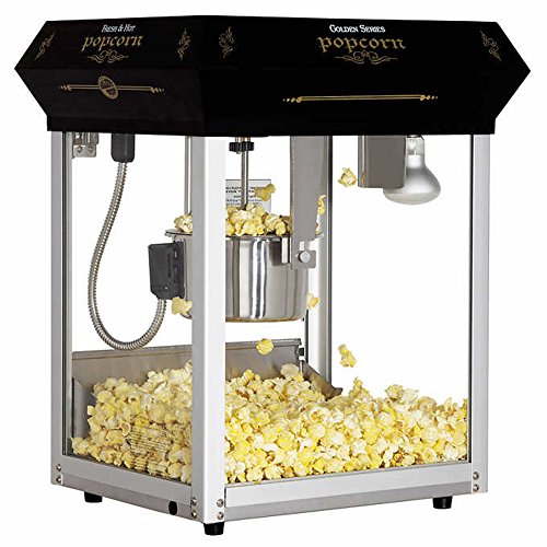 Bullseye 113.4 g (4 oz.) Black Countertop Popcorn Machine (Black)